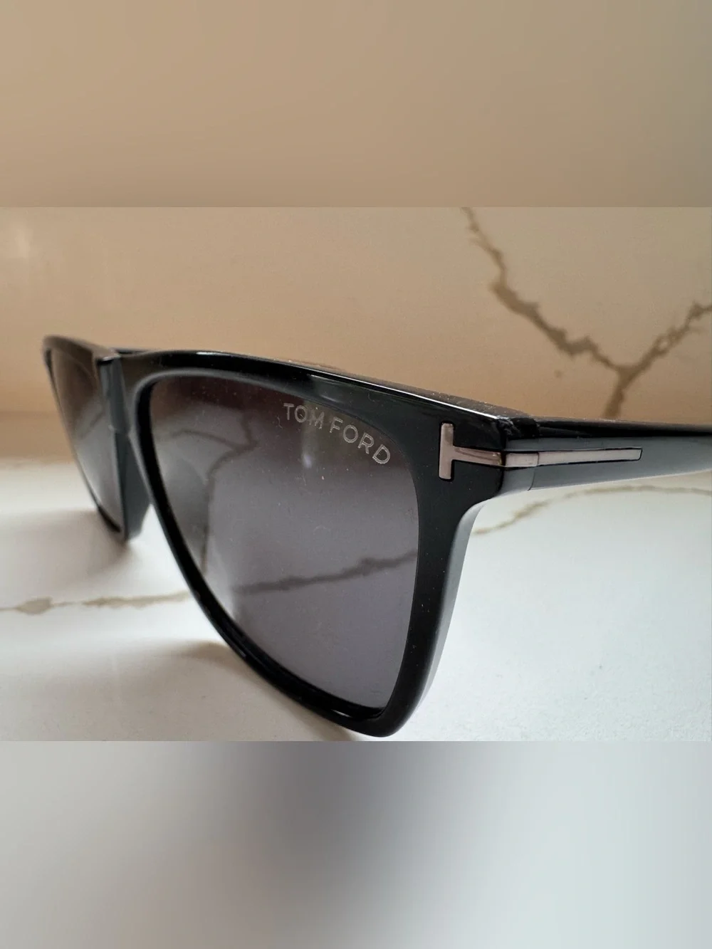 Tom Ford Fletcher Black Square Sunglasses TF832 AS IS/NEED LENSES